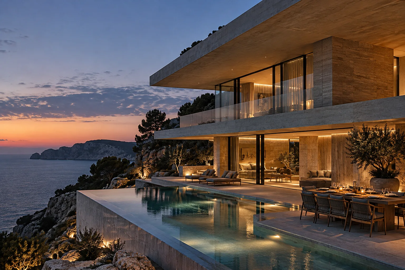 Cala в вечернем свете