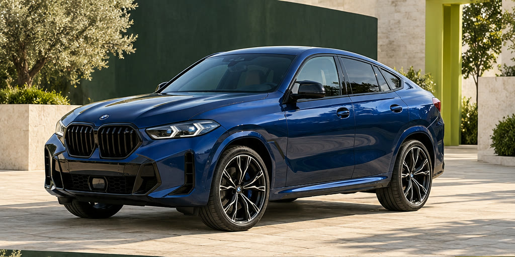 BMW X6, передний ракурс