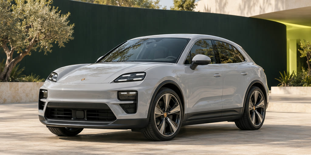 Porsche Macan Electric, передний ракурс