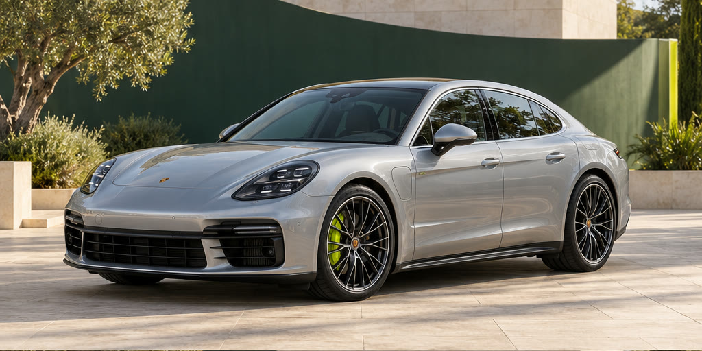 Porsche Panamera E-Hybrid, передний ракурс