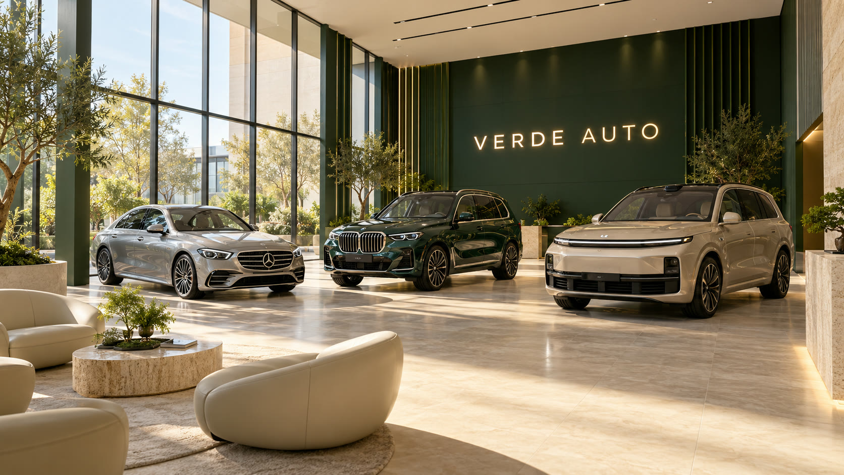 Визуализация интерьера автомобильного салона VERDE AUTO