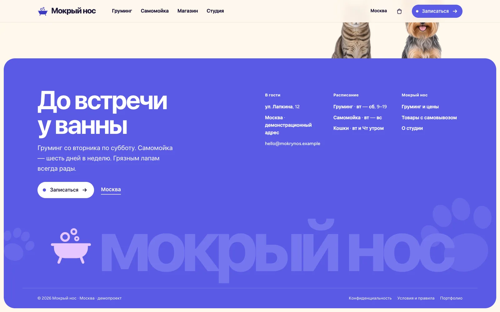 Мокрый нос: экран 5
